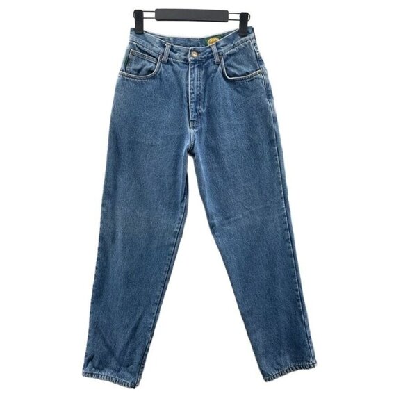 Cabela's Jeans Womens 8 regular Blue Cotton Plaid Lined High Waist Vintage - Picture 1 of 7